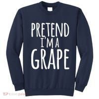 Funny Lazy Halloween Tee PRETEND I'M A GRAPE Costume Sweatshirt thumb 0