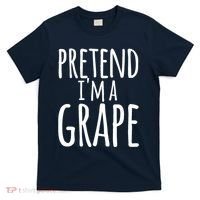 Funny Lazy Halloween Tee PRETEND I'M A GRAPE Costume T-Shirt thumb 0