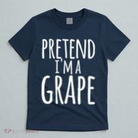 Funny Lazy Halloween Tee PRETEND I'M A GRAPE Costume T-Shirt thumb 5