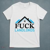 Fuck Landlords Housing Crisis Funny Social Justice Activism T-Shirt thumb 5