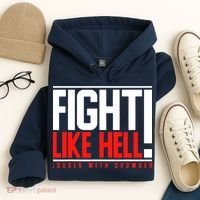 Fight Like Hell Louder With Crowder Hoodie thumb 4
