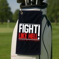 Fight Like Hell Louder With Crowder Golf Towel thumb 2