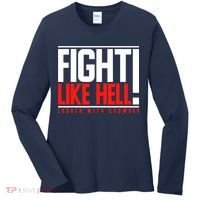 Fight Like Hell Louder With Crowder Women's Long Sleeve Shirt thumb 0