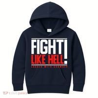 Fight Like Hell Louder With Crowder Kids Hoodie thumb 0