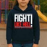 Fight Like Hell Louder With Crowder Kids Hoodie thumb 3