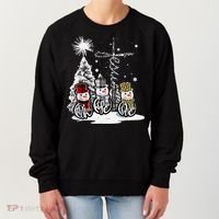 Faith Love Hope Cross Winter Snowman Women's Sweatshirt thumb 0
