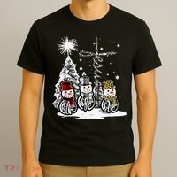 Faith Love Hope Cross Winter Snowman T-Shirt thumb 3