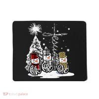 Faith Love Hope Cross Winter Snowman Mousepad thumb 0