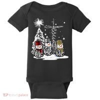 Faith Love Hope Cross Winter Snowman Baby Bodysuit thumb 0