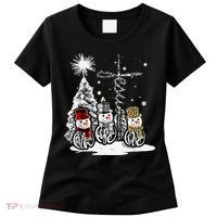 Faith Love Hope Cross Winter Snowman Women's T-Shirt thumb 0