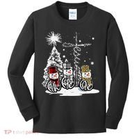 Faith Love Hope Cross Winter Snowman Kids Long Sleeve Shirt thumb 0