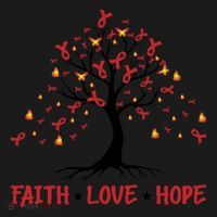 Faith Love Hope World Aids Day Cool Gift Backpack thumb 2