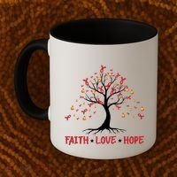 Faith Love Hope World Aids Day Cool Gift Coffee Mug thumb 2