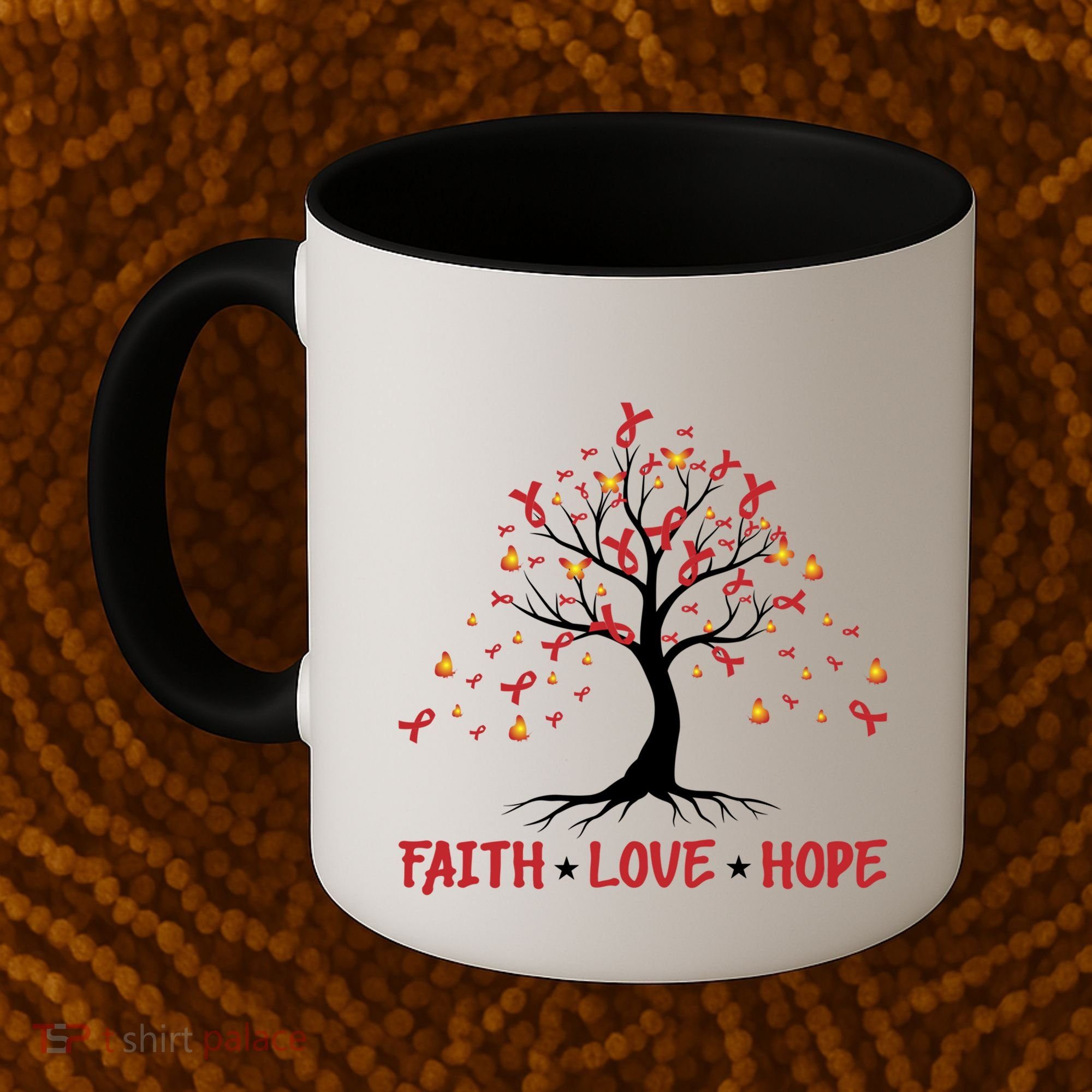 Faith Love Hope World Aids Day Cool Gift Coffee Mug