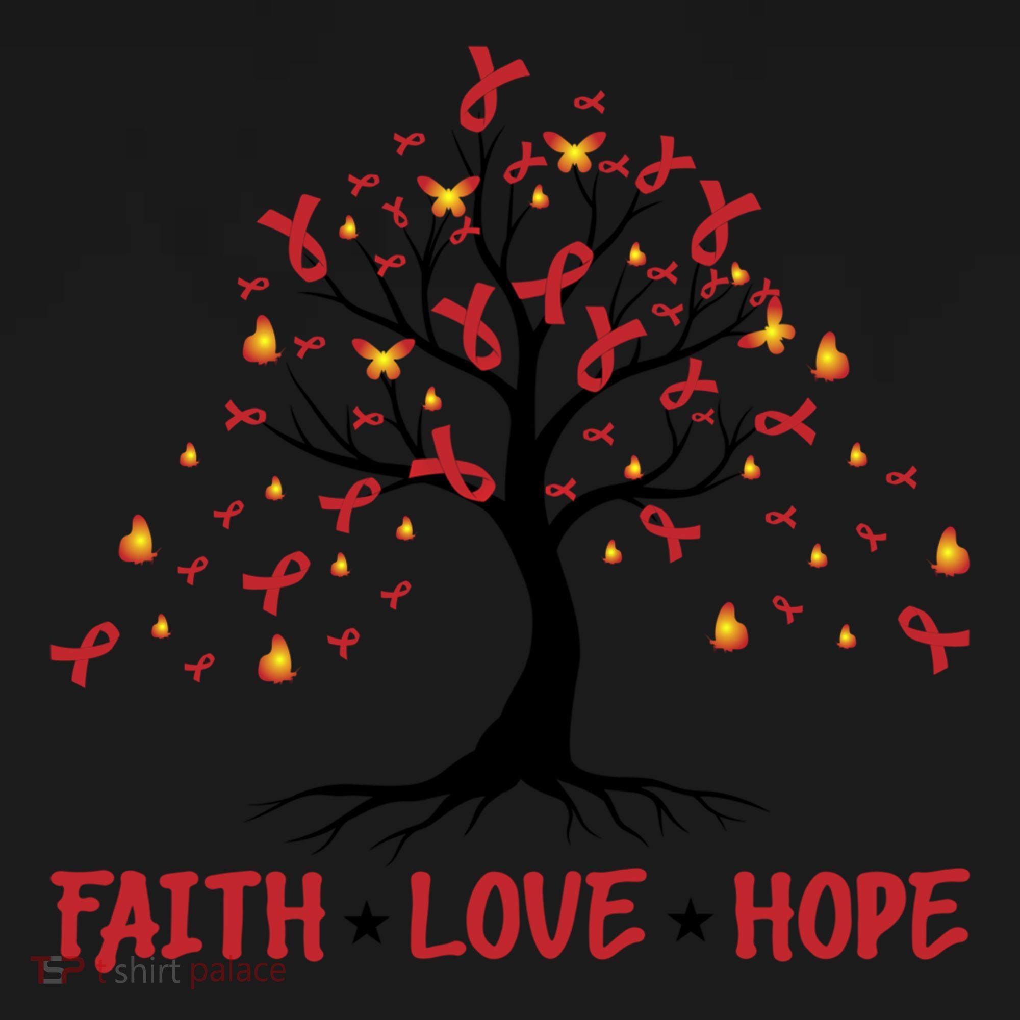 Faith Love Hope World Aids Day Cool Gift Women's Hoodie