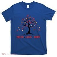 Faith Love Hope World Aids Day Cool Gift T-Shirt thumb 0
