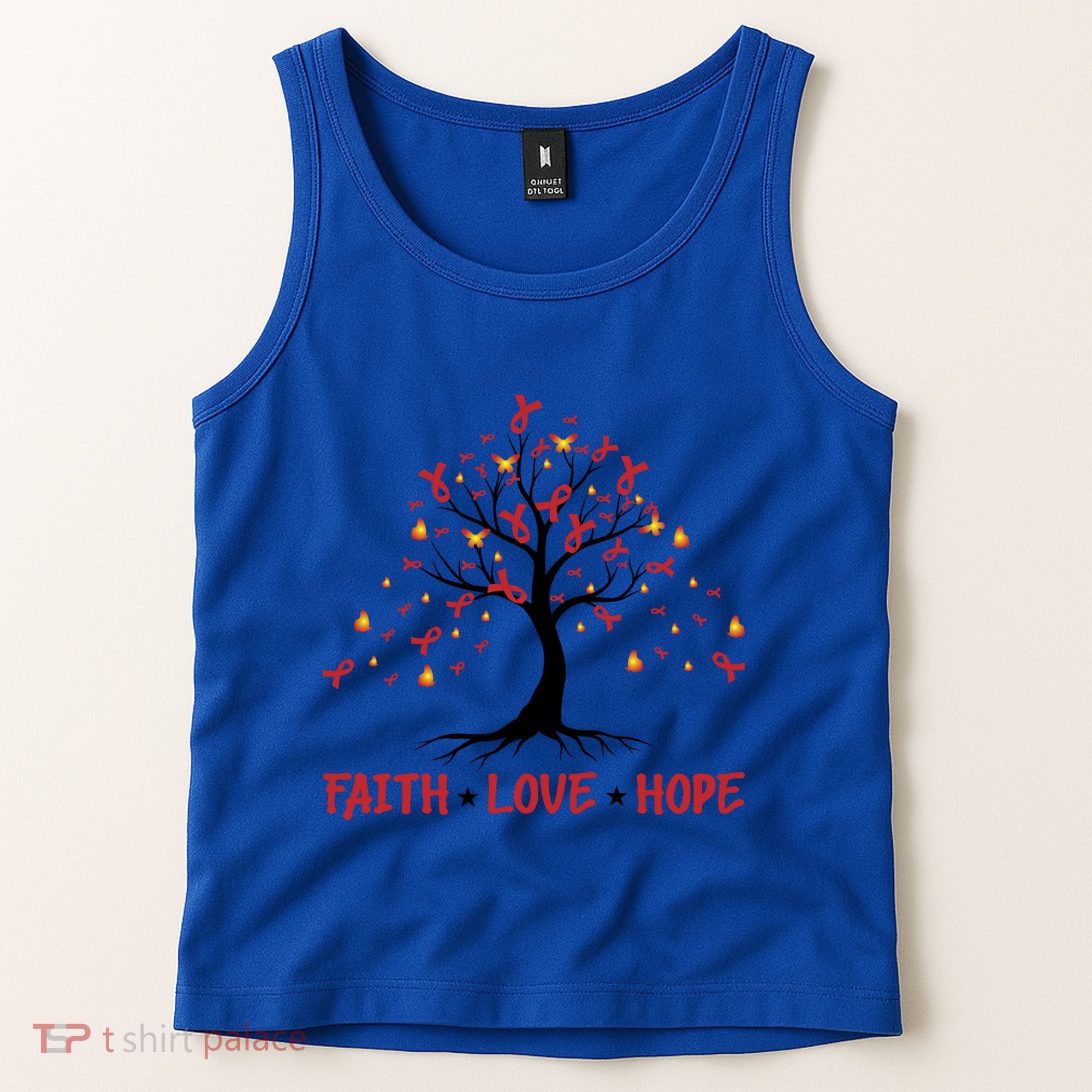Faith Love Hope World Aids Day Cool Gift Tank Top