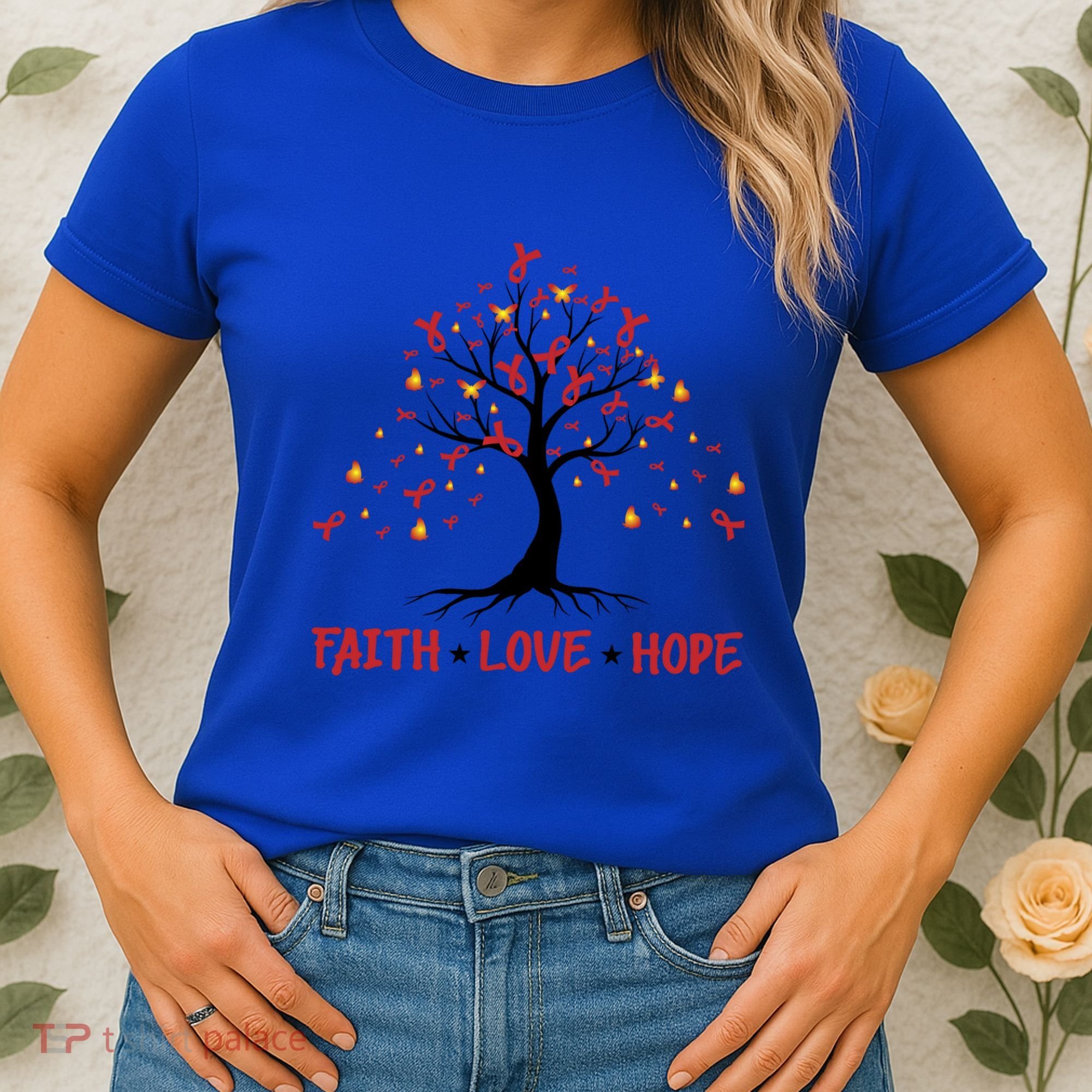 Faith Love Hope World Aids Day Cool Gift Women's T-Shirt