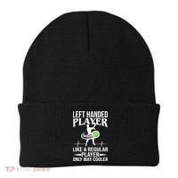 Funny Left Handed Player Like A Regular Player Only Cooler Pickle Paddle Ball Beanie thumb 0