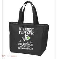 Funny Left Handed Player Like A Regular Player Only Cooler Pickle Paddle Ball Tote Bag thumb 3