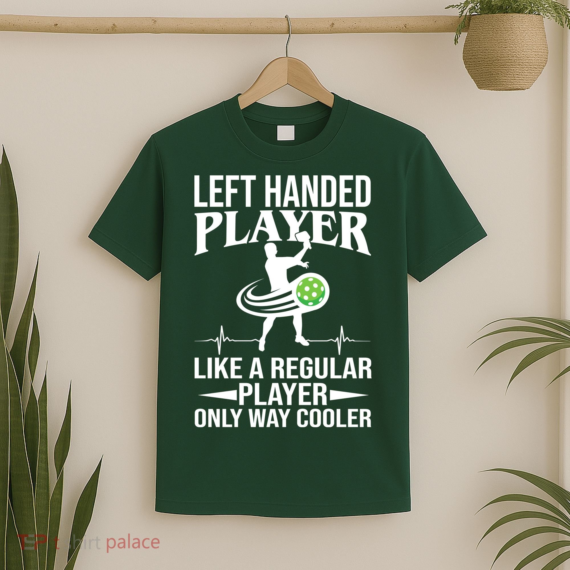 Funny Left Handed Player Like A Regular Player Only Cooler Pickle Paddle Ball T-Shirt