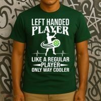 Funny Left Handed Player Like A Regular Player Only Cooler Pickle Paddle Ball T-Shirt thumb 3