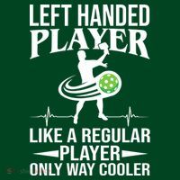 Funny Left Handed Player Like A Regular Player Only Cooler Pickle Paddle Ball Kids Sweatshirt thumb 2