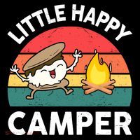 Funny Little Happy Camper Boy Girl Smore Camping Coffee Mug thumb 5