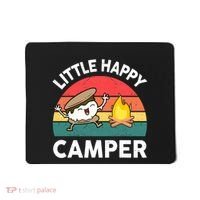 Funny Little Happy Camper Boy Girl Smore Camping Mousepad thumb 0