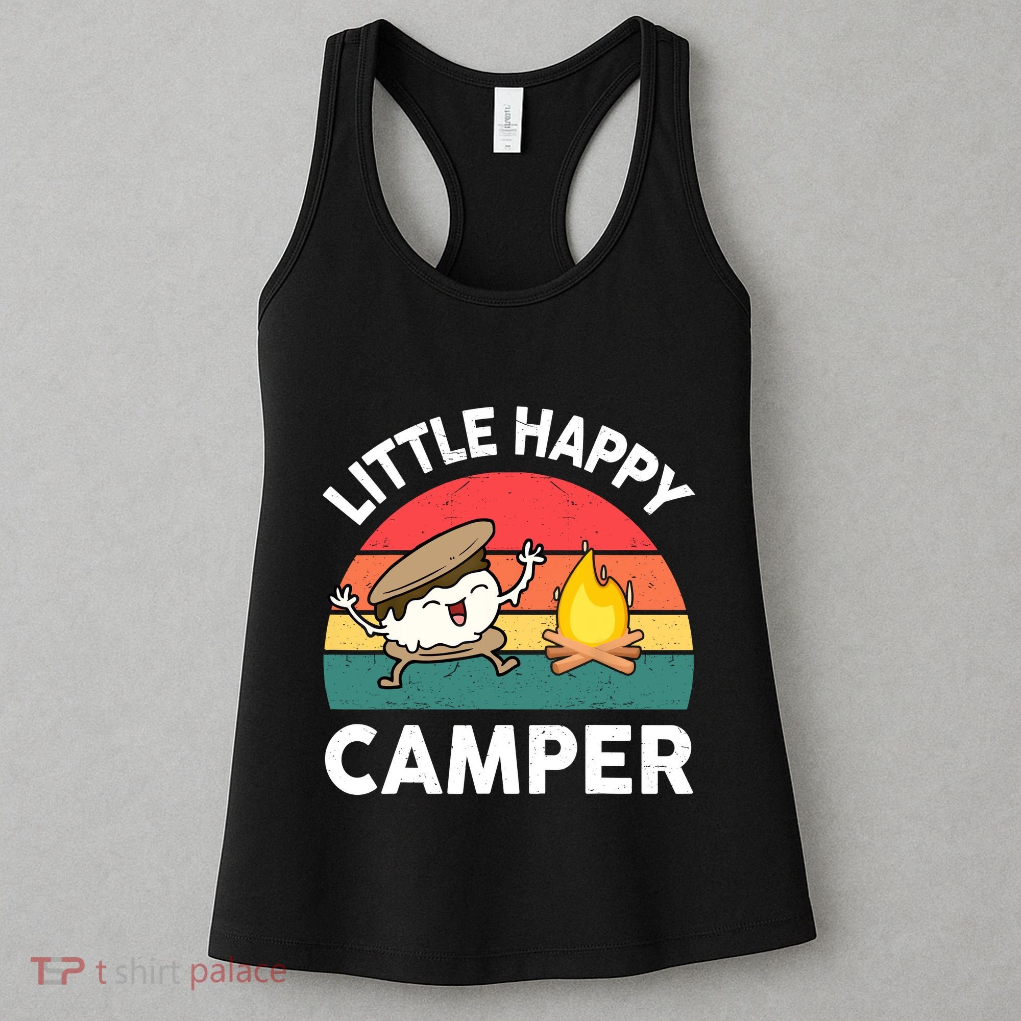 Funny Little Happy Camper Boy Girl Smore Camping Women's Tank Top