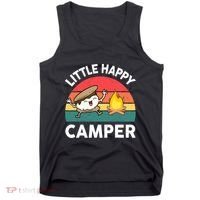 Funny Little Happy Camper Boy Girl Smore Camping Tank Top thumb 0