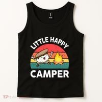 Funny Little Happy Camper Boy Girl Smore Camping Tank Top thumb 2