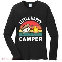 Funny Little Happy Camper Boy Girl Smore Camping Women's Long Sleeve Shirt thumb 0