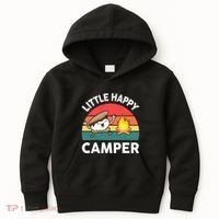 Funny Little Happy Camper Boy Girl Smore Camping Kids Hoodie thumb 0