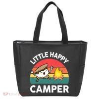 Funny Little Happy Camper Boy Girl Smore Camping Tote Bag thumb 0