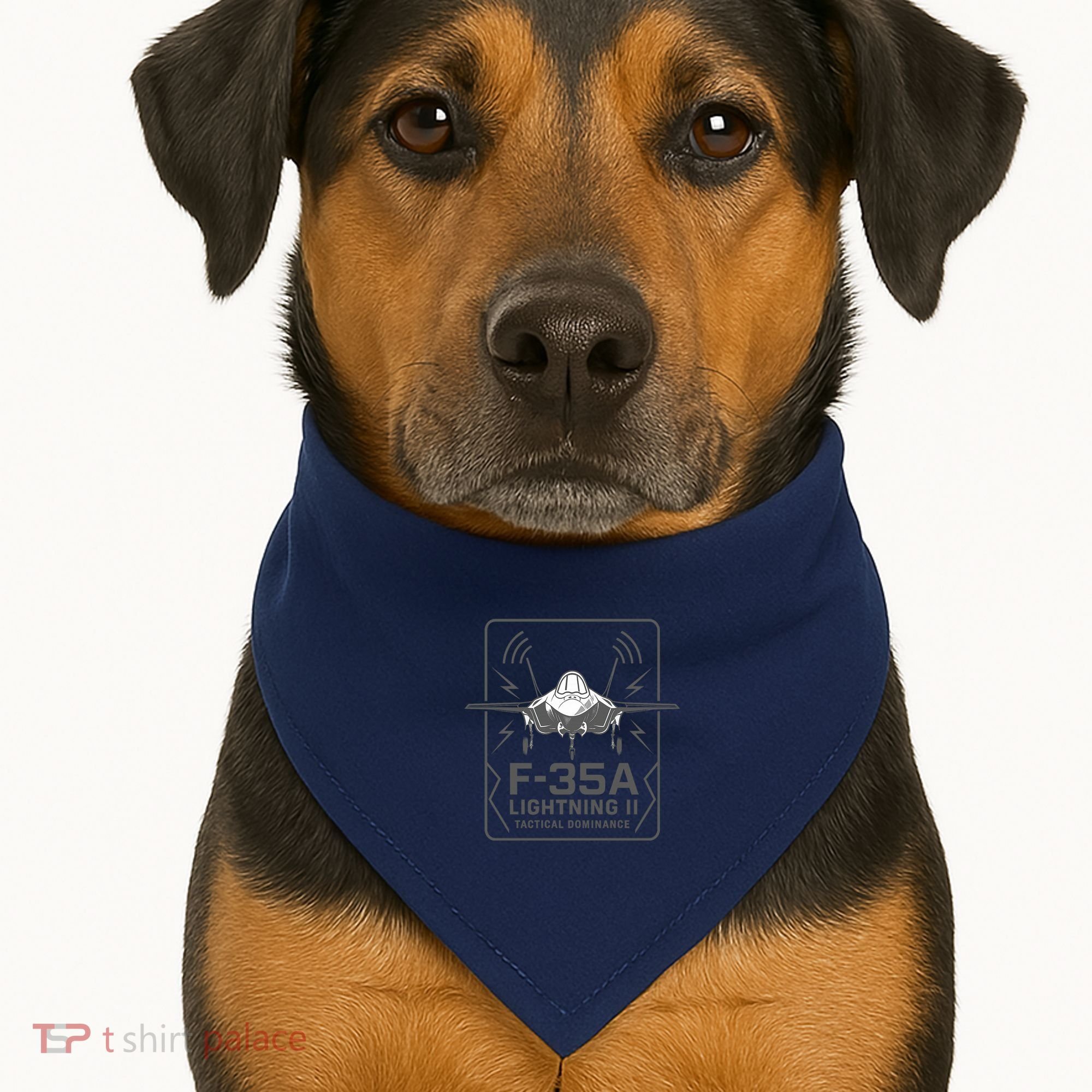 F-35A Lightning II Tactical Dominance  USA-Made Doggie Bandana