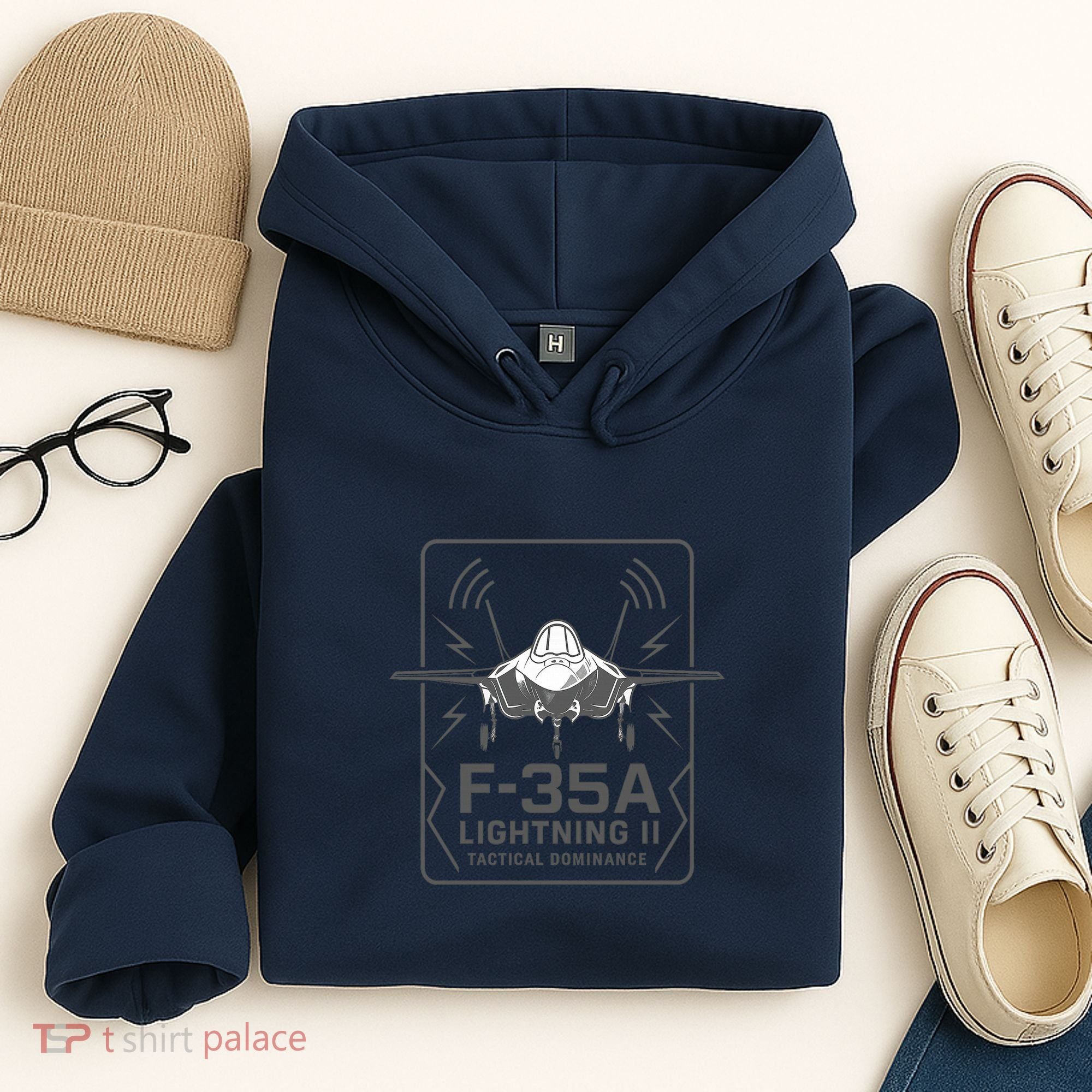 F-35A Lightning II Tactical Dominance  Hoodie