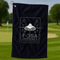 F-35A Lightning II Tactical Dominance  Golf Towel thumb 1