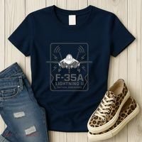 F-35A Lightning II Tactical Dominance  Women's T-Shirt thumb 3