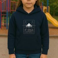 F-35A Lightning II Tactical Dominance  Kids Hoodie thumb 3