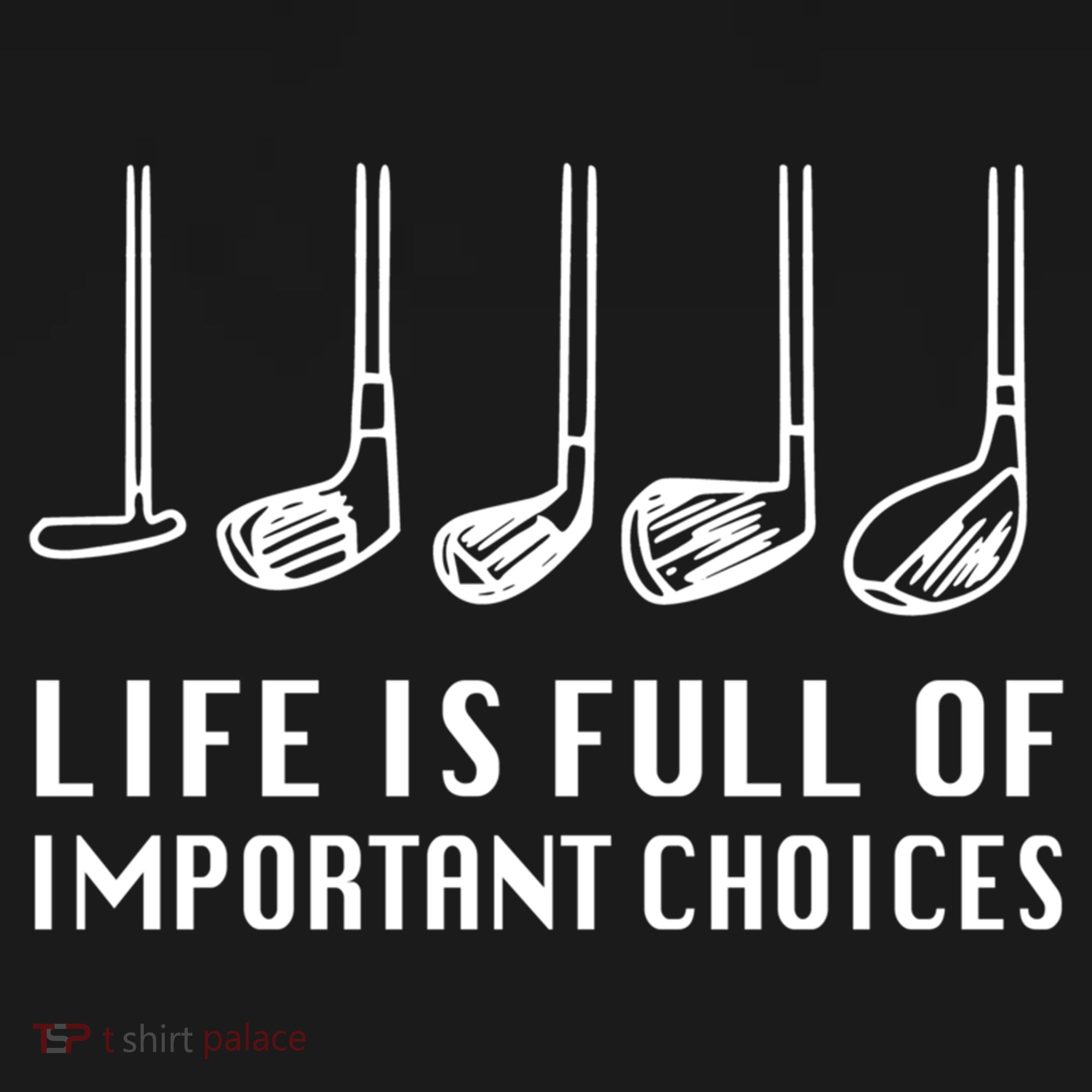 Funny Life Is Full Of Important Choices Golf Lover Gift Women's Hoodie