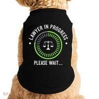 Funny Lawyer In Progress Gift T Law School Apparel Doggie Tank thumb 0