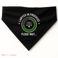Funny Lawyer In Progress Gift T Law School Apparel USA-Made Doggie Bandana thumb 0