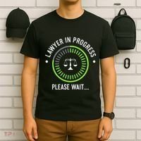 Funny Lawyer In Progress Gift T Law School Apparel T-Shirt thumb 6
