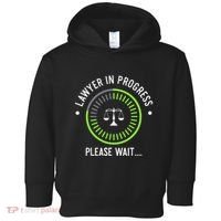 Funny Lawyer In Progress Gift T Law School Apparel Toddler Hoodie thumb 0