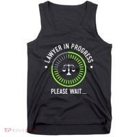 Funny Lawyer In Progress Gift T Law School Apparel Tank Top thumb 0