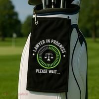 Funny Lawyer In Progress Gift T Law School Apparel Golf Towel thumb 2