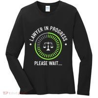 Funny Lawyer In Progress Gift T Law School Apparel Women's Long Sleeve Shirt thumb 0