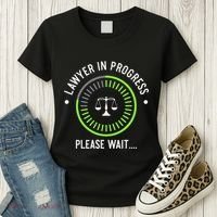 Funny Lawyer In Progress Gift T Law School Apparel Women's T-Shirt thumb 3