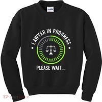 Funny Lawyer In Progress Gift T Law School Apparel Kids Sweatshirt thumb 0